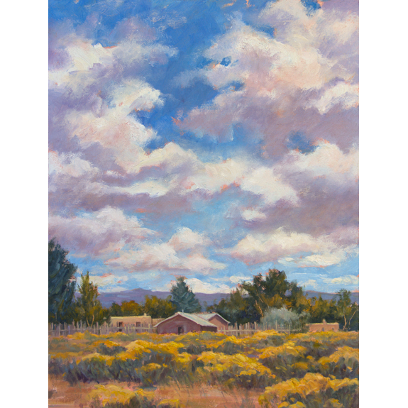 "Chamisas Bloom In Santa Fe